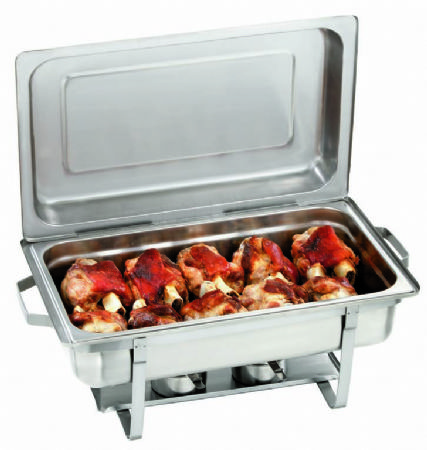 Chafing dish GN 1/1 chauffage au gel combustible 14 litres - prof 100 mm