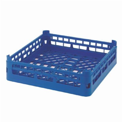 Panier de lavage en plastique 500x500 - Panier  objets creux mailles larges - Hauteur int 71mm