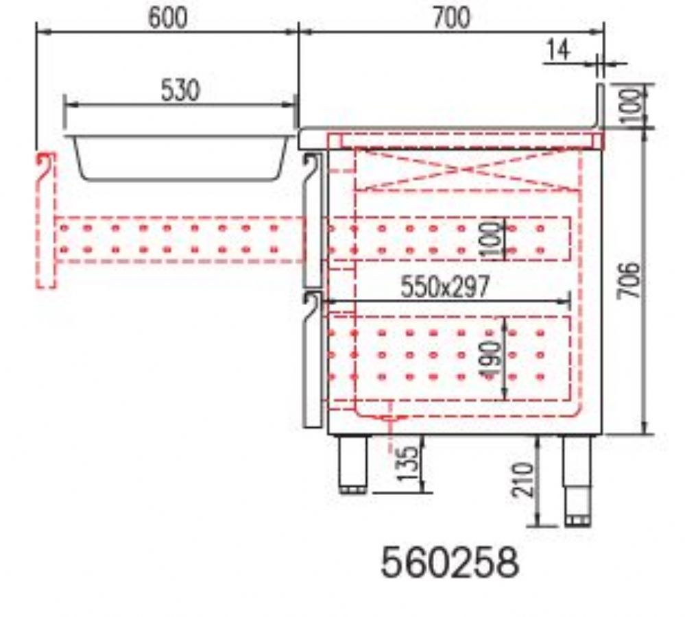 Kit tiroir pour meuble 700 MRG/MCG/MFC - Ct groupe