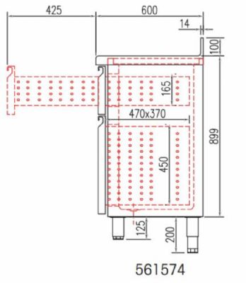 Kit tiroir pour meuble 600 FMR - Hauteur 2x300mm