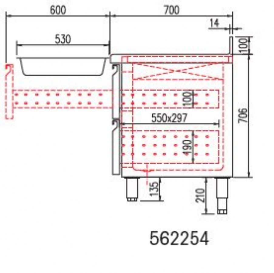 Kit tiroir pour meuble 700 TGR-S - Ct groupe