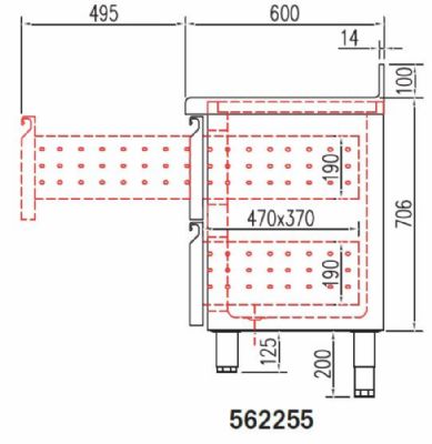 Kit tiroir pour table 600 TSR-S