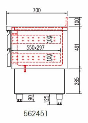 Kit tiroir pour meuble 700 MF et saladettes