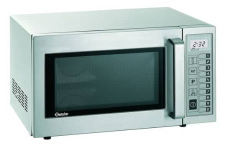 Micro-ondes professionnel inox 25 litres avec commande tactile - 1 kW