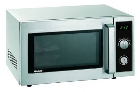 Micro-ondes professionnel inox 25 litres avec commande mcanique - 1 kW