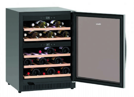 Cave  vin professionnelle  1 porte battante vitre - 40 bouteilles - 590x575x825 mm