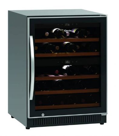 Cave  vin professionnelle  1 porte battante vitre - 40 bouteilles - 590x575x825 mm