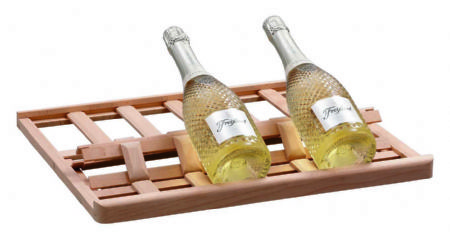 Prsentoir  vin en bois pin pour 6 bouteilles - angle 45