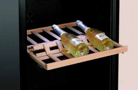 Prsentoir  vin en bois pin pour 6 bouteilles - angle 25