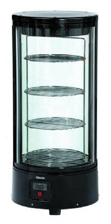 Vitrine  gteaux circulaire avec 4 tages - 72 litres - 450x450x983 mm