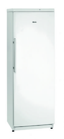 Armoire positive professionnelle blanche avec une porte pleine - 350 litres - 600x635x1730 mm