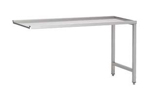 Table d'coulement pour lave vaisselle  deux pieds 700  droite pour 7280.0050-0055-0060-0065 700x750x900