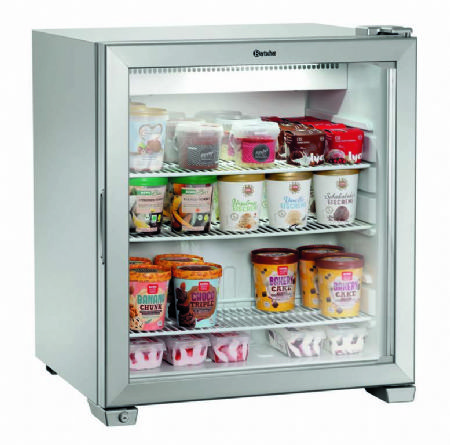 Mini conglateur blanc pour crme glace avec 1 porte vitre - 90 litres - 620x600x720 mm