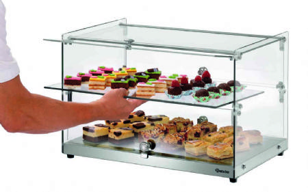 Vitrine de buffet ptisserie  2 niveaux - 550x375x370 mm