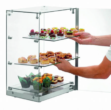 Vitrine de buffet ptisserie  3 niveaux - 405x335x620 mm