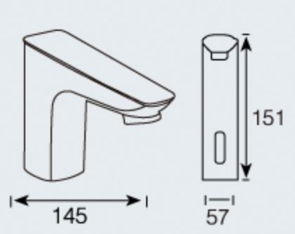 Robinet lectronique largeur 57