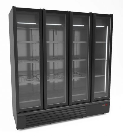 Rfrigrateur 4 portes vitres noir 1850l 1910x790x2140