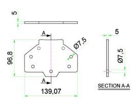 Joint pour gouttire  fente 7107.0005-0010-0015