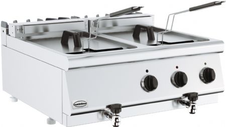 Friteuse professionnelle a electrique 2x10l 800x700x300