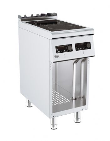 Cuisiniere induction professionnelle electrique 2 plaques 400x700x900