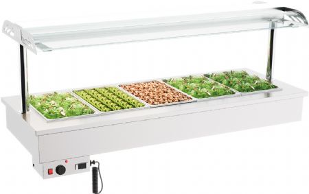 Bain marie professionnel self encastrable 5/1 1800x700x1050