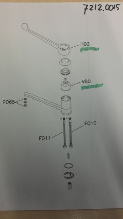 Robinet avec commande de coude