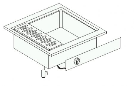 Cuiseur a pates professionnel electrique 600x600x331