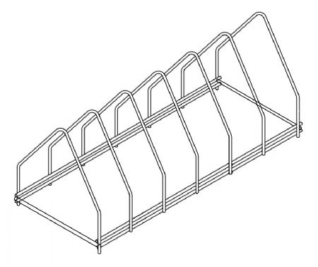 Plaque de support en acier inox 6