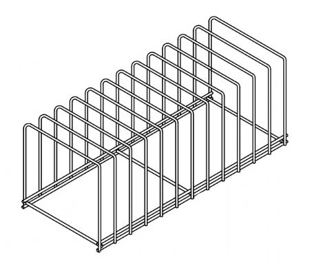 Plaque de support en acier inox 12