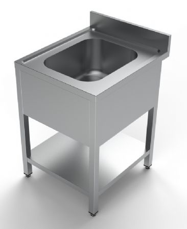 700 plonge inox avec tagre 1 centre largeur  600 600x700x850