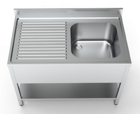 700 plonge inox avec tagre 1  droite  1200 1200x700x850