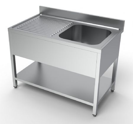 700 plonge inox avec tagre 1  droite  1200 1200x700x850