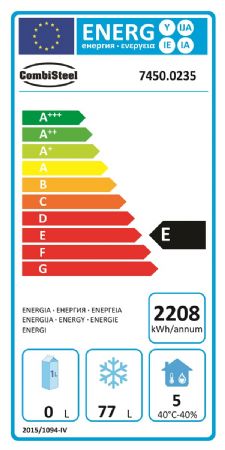 Cellule de refroidissement 1 tiroir 3x 1/1 gn 1230x700x600