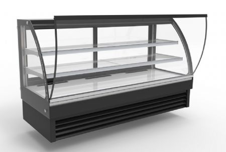 Vitrine rfrigre professionnelle ronde 2000x680x1200