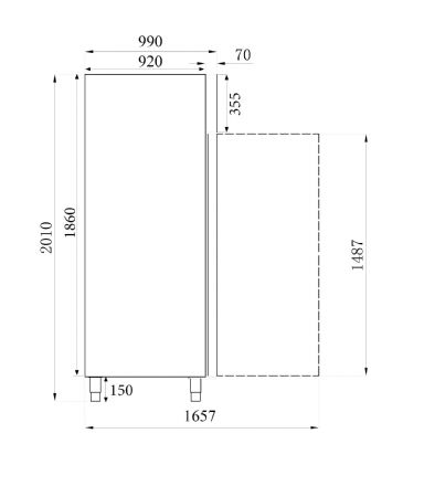 Rfrigrateur ptisserie 740x990x2010