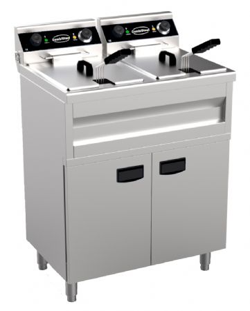 Friteuse professionnelle electrique 2x9l 695x530x970