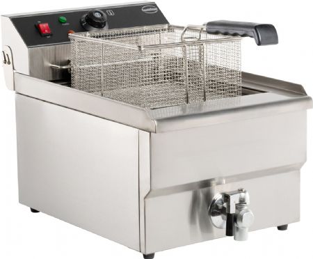 Friteuse professionnelle a poser electrique 1x10 l 340x560x380