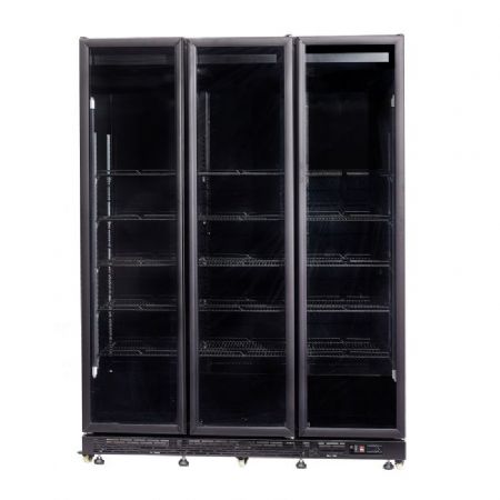 Rfrigrateur professionnel 3 portes vitres noir - 1200L