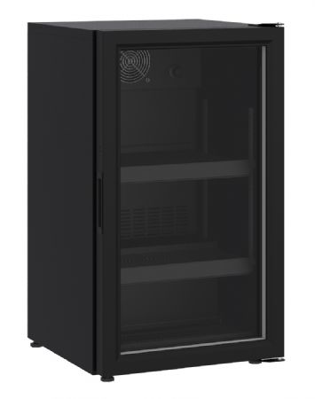 Rfrigrateur a poser porte vitre 136l noir 500x585x885