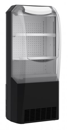 Vitrine rfrigre professionnelle noir pour achats impulsifs 274l 655x575x1498