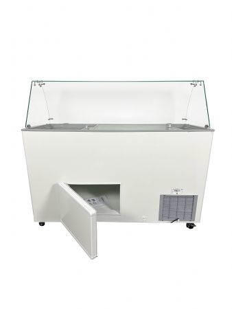 Vitrine  creme glace tenerife 10x5 litres 1439x727x1229