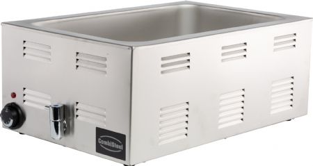 Bain marie professionnel avec robinet de vidange 538x336x243