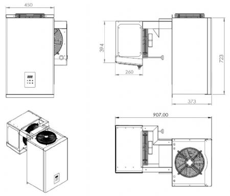 Groupe pour chambre froide negatif 2-4 m3