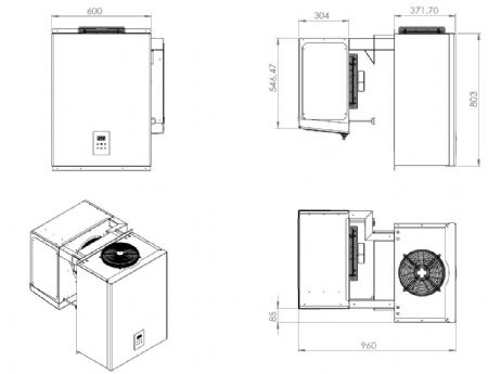 Groupe pour chambre froide negatif 13,1-18 m3