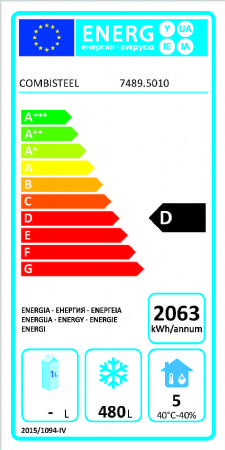 Conglateur en acier inox 700 litres economie d'energie 700x810x2050