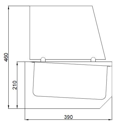 Puits rfrigre 6x 1/3 gn 1550x390x460