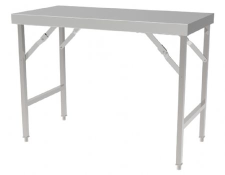 Table de travail inox pliante largeur 1200 1200x700x850