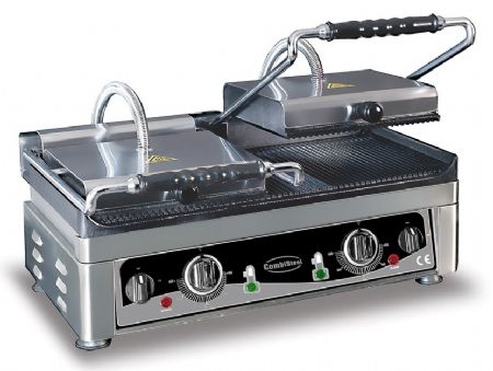 Grill de contact pour panini 3,5kW plaques rainurees
