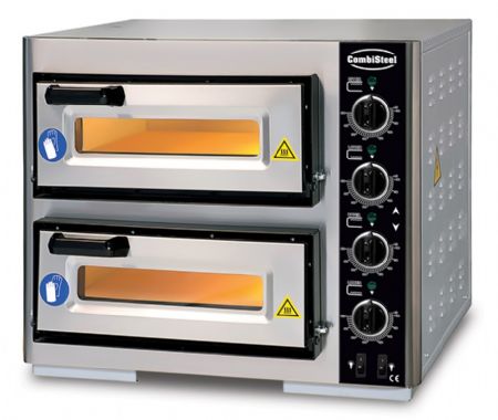 Four  pizza electrique double 2 x 1 630x630x530