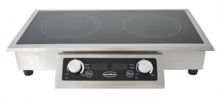 Cuisiniere professionnelle encastrable  induction 2 zonesconvient uniquement aux poles  induction 712x382x115